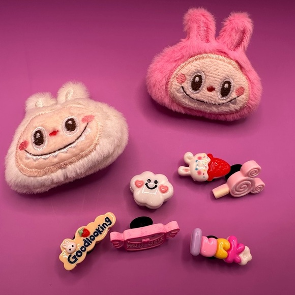 Fuzzy Monster no brand Crocs Plastic Clog Charms sets - Picture 7 of 10